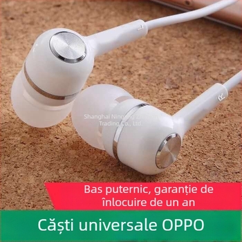 Cablu original pentru căști Platinum, potrivit pentru căștile de telefon mobil Oppo Huawei Vivo, versiunea coreeană drăguță, karaoke pentru fete cu microfon