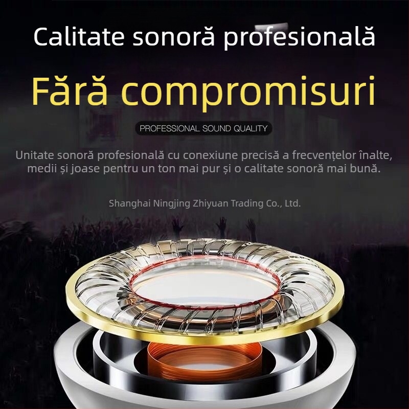 Cablu original pentru căști Platinum, potrivit pentru căștile de telefon mobil Oppo Huawei Vivo, versiunea coreeană drăguță, karaoke pentru fete cu microfon