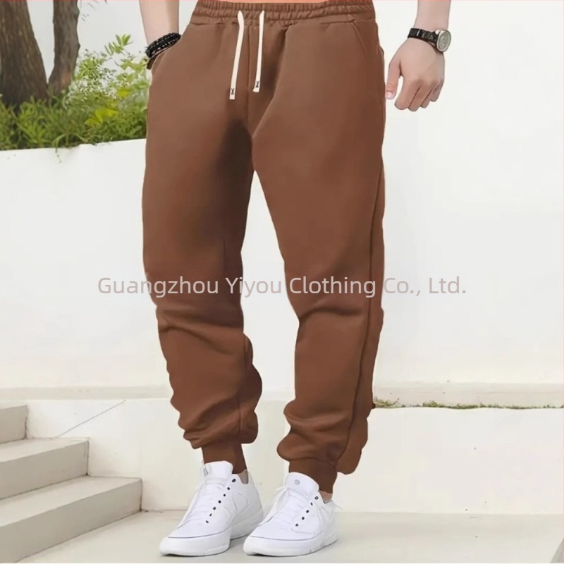 2024 Produse noi transfrontaliere toamna și iarna subțiri pantaloni sport casual pentru bărbați, pantaloni sport elastici lejeri la modă pentru bărbați