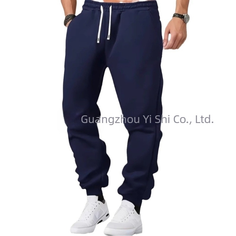 2024 Produse noi transfrontaliere toamna și iarna subțiri pantaloni sport casual pentru bărbați, pantaloni sport elastici lejeri la modă pentru bărbați