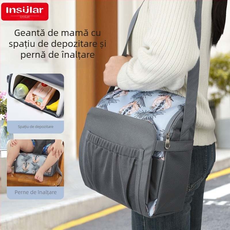 Pernă de înălțare portabilă multifuncțională pentru umăr, geantă de mumie pentru copii, pernă de masă pentru scaun, scaun de înălțare