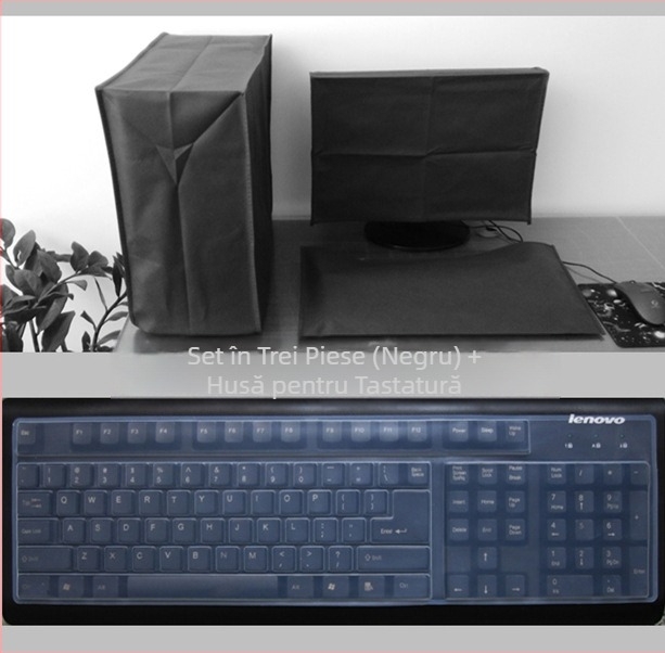Husă de protecție pentru computer, husă de praf pentru desktop, 32 19 22 24 27 29 inch, husă pentru gazdă LCD, husă din pânză pentru tastatură