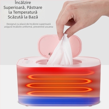 Șervețele umede încălzitoare de uz casnic pentru bebeluși, mască facială multifuncțională, portabilă, cutie de încălzire izolatoare la temperatură constantă USB