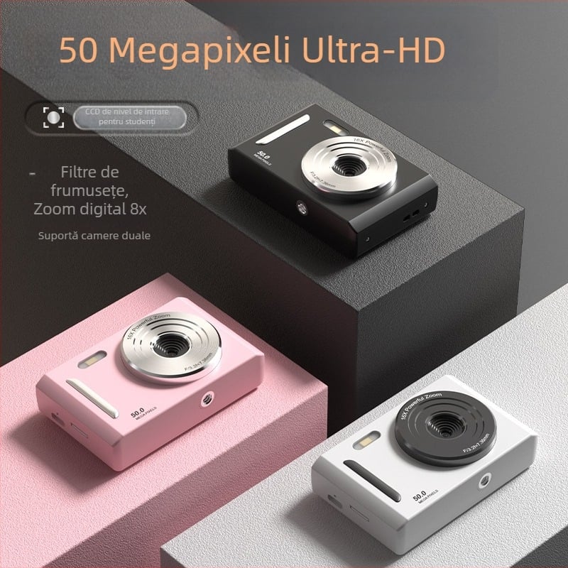 Cameră digitală transfrontalieră 5K HD cu zoom optic și anti-vibrații, cameră de acasă pentru petreceri studențești și entry-level