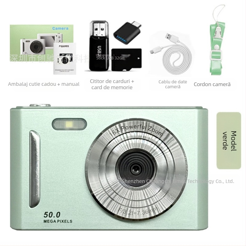 Cameră digitală transfrontalieră 5K HD cu zoom optic și anti-vibrații, cameră de acasă pentru petreceri studențești și entry-level