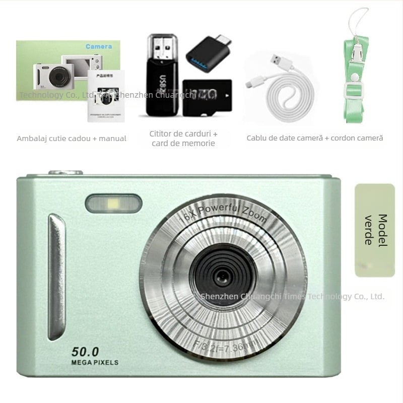 Cameră digitală transfrontalieră 5K HD cu zoom optic și anti-vibrații, cameră de acasă pentru petreceri studențești și entry-level