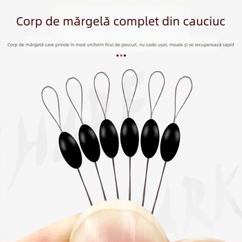 Plutitor de pescuit din cauciuc Space Bean 100 Group Competitive Black Straight Column Olive Vrac Fishing Equipment en-gros