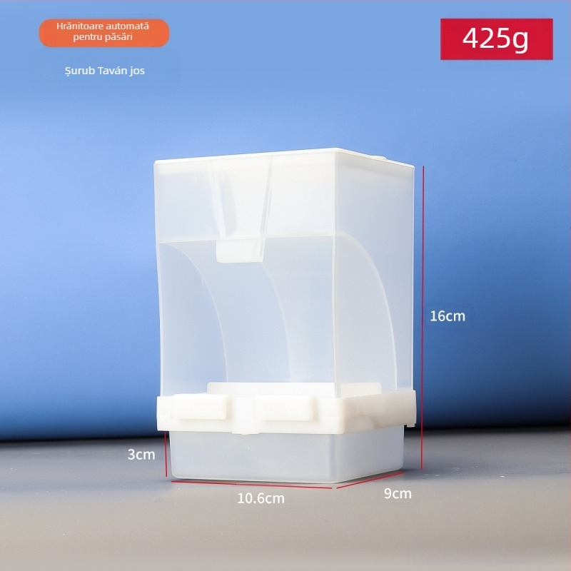 Papagal păsări hrană cutie anti-împrăștiere automată hrănitoare anti-stropire externă hrănire păsări hrănitoare piele de tigru bujor Xuan Feng păsări provizii