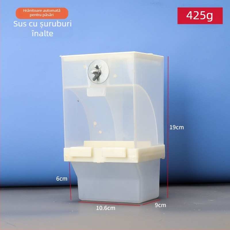 Papagal păsări hrană cutie anti-împrăștiere automată hrănitoare anti-stropire externă hrănire păsări hrănitoare piele de tigru bujor Xuan Feng păsări provizii