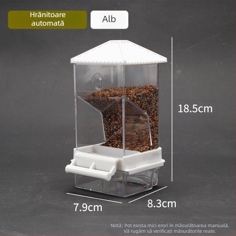 Papagal păsări hrană cutie anti-împrăștiere automată hrănitoare anti-stropire externă hrănire păsări hrănitoare piele de tigru bujor Xuan Feng păsări provizii