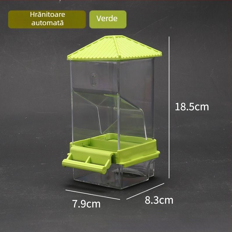 Papagal păsări hrană cutie anti-împrăștiere automată hrănitoare anti-stropire externă hrănire păsări hrănitoare piele de tigru bujor Xuan Feng păsări provizii
