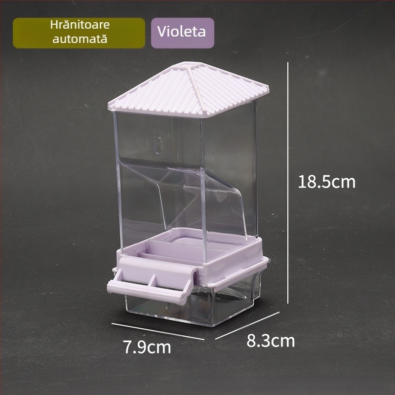 Papagal păsări hrană cutie anti-împrăștiere automată hrănitoare anti-stropire externă hrănire păsări hrănitoare piele de tigru bujor Xuan Feng păsări provizii