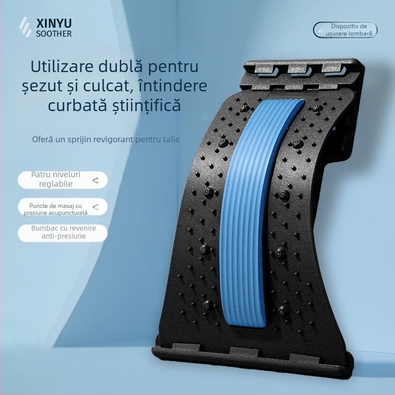 Dispozitiv calmant lombar, corector pentru spate, targă lombară, masaj pentru talie, pad, yoga, fitness, saltea, en-gros