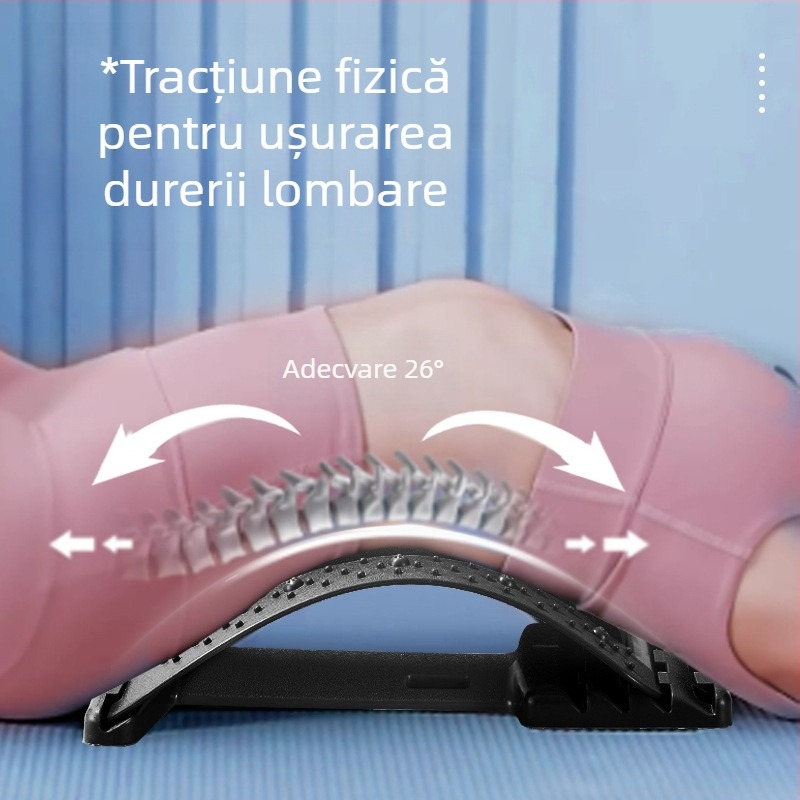 Dispozitiv calmant lombar, corector pentru spate, targă lombară, masaj pentru talie, pad, yoga, fitness, saltea, en-gros