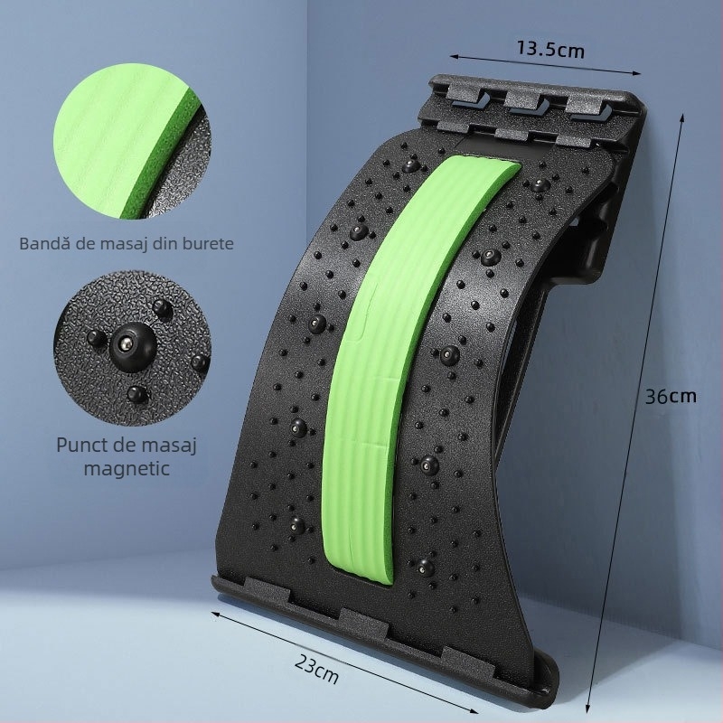 Dispozitiv calmant lombar, corector pentru spate, targă lombară, masaj pentru talie, pad, yoga, fitness, saltea, en-gros