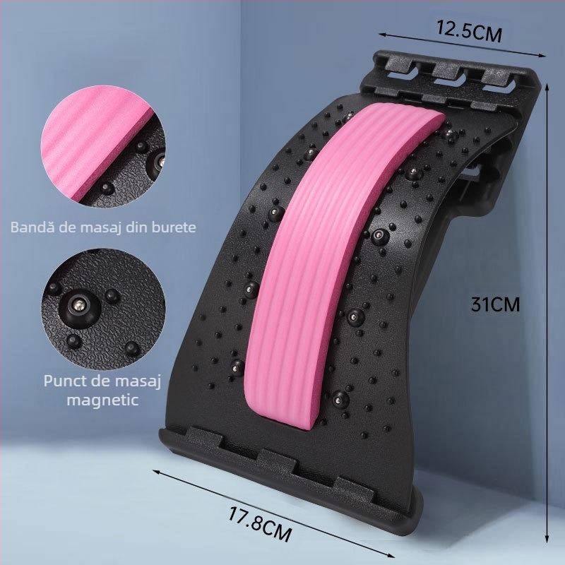 Dispozitiv calmant lombar, corector pentru spate, targă lombară, masaj pentru talie, pad, yoga, fitness, saltea, en-gros