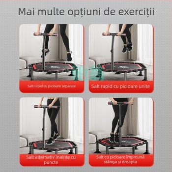 Trambulina Xsz pentru adulți și copii, pat de sărituri pentru interior, sală de sport, pat de frecare pentru adulți și copii, pat de fitness pentru pierderea în greutate