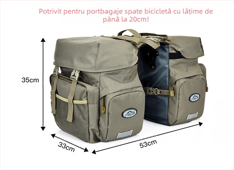 Geantă de bagaje pentru bicicletă de munte, geantă de șa pentru șa spate pentru depozitarea motocicletei electrice, geantă pentru bicicletă, geantă Camel