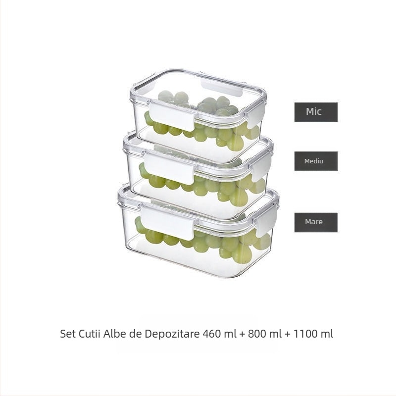 Cutie de depozitare a prospețimii, frigider de calitate alimentară, cutie specială pentru depozitarea congelatelor, cutie sigilată cu capac, borcan pentru alimente, nuci și fructe