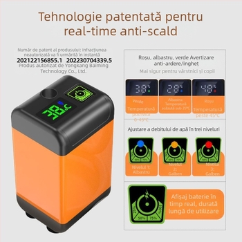 Duș simplu rural fără priză, dușuri pentru șantier, în aer liber, pentru studenți, dormitor, baie, artefact, reîncărcabil, duș de uz casnic