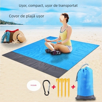 Saltea de picnic în aer liber, saltea de plajă, saltea de camping de buzunar, saltea pliabilă portabilă anti-plajă la malul mării, Dropshipping