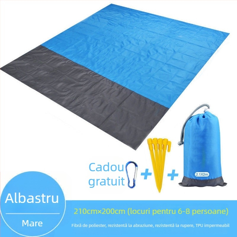 Saltea de picnic în aer liber, saltea de plajă, saltea de camping de buzunar, saltea pliabilă portabilă anti-plajă la malul mării, Dropshipping