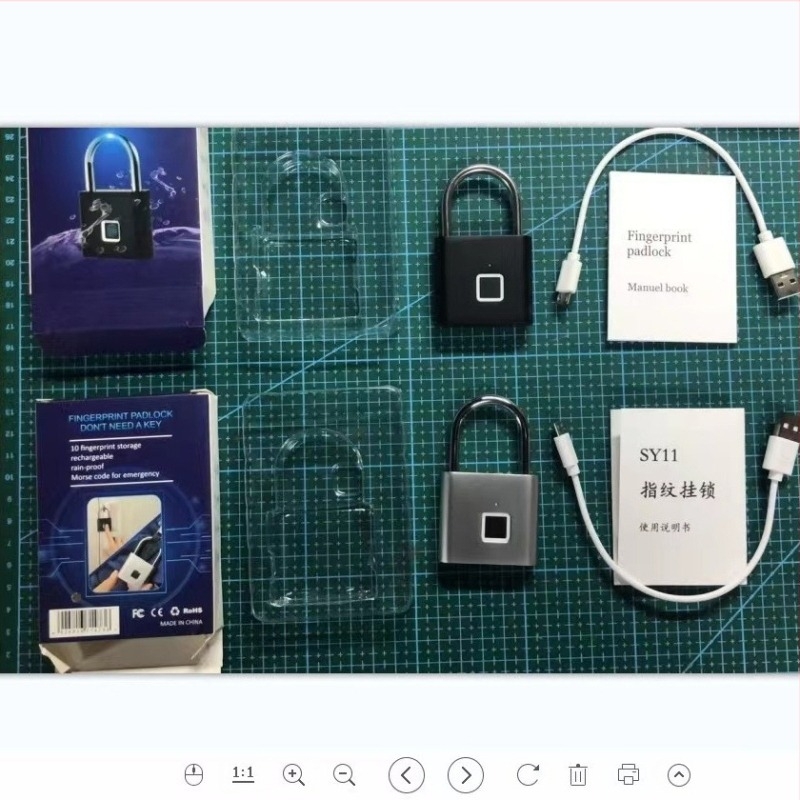 Lacăt cu amprentă pentru depozitare în aer liber Sursă Producător Vânzări directe Lacăt cu amprentă Bluetooth Lacăt cu amprentă