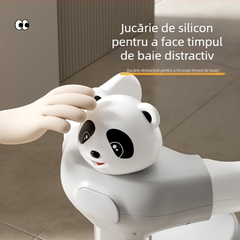 Suport de baie pentru copii, suport de baie reglabil, suport de baie pliabil pentru copii, care poate sta și sta în picioare