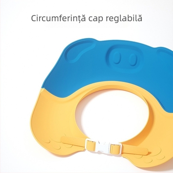 Cască de spălat părul purcelușului pentru bebeluși, capac de blocare a apei, capac de spălare a părului, protecție pentru urechi, cască de duș pentru bebeluși, en-gros
