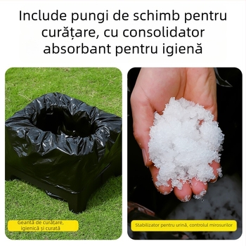 Toaletă pliabilă transfrontalieră nouă, scaun de toaletă pentru mașină, pentru camping, portabil, deodorant, în aer liber, pentru adulți