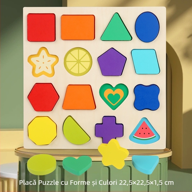 Puzzle tridimensional din lemn, en-gros transfrontalier, puzzle cu litere în formă digitală, iluminare pentru bebeluși, educație timpurie, jucării educaționale pentru copii