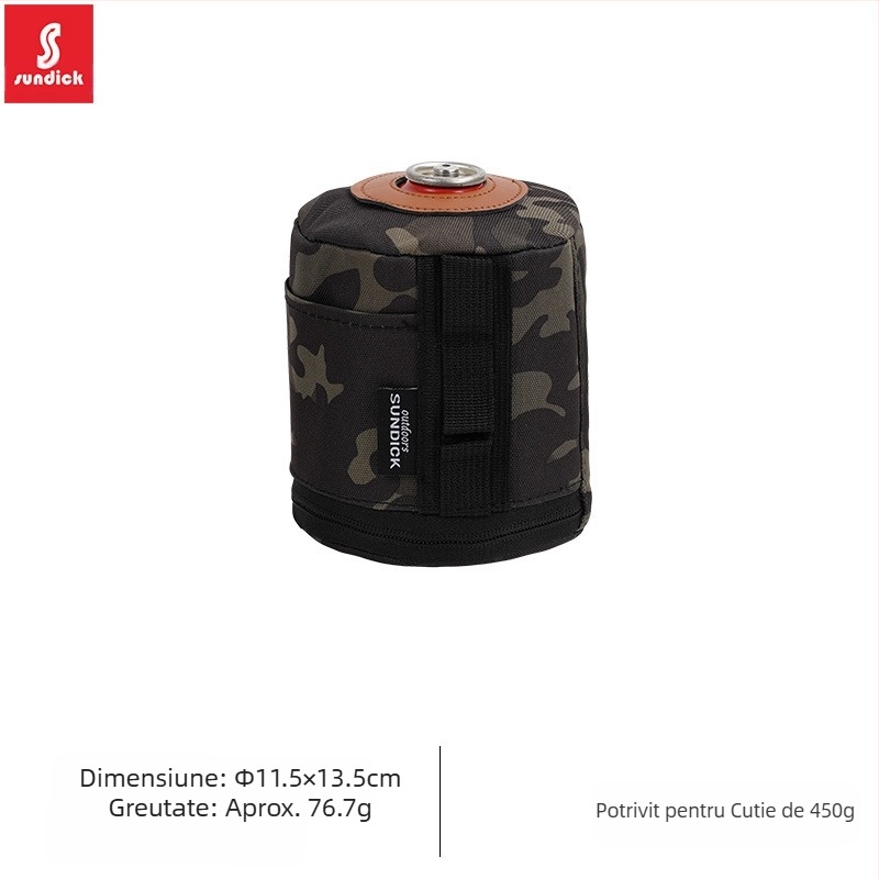 Capac de rezervor de gaz 230, pentru camping în aer liber, pentru clienți montani, capac de protecție, capac izolator, capac anti-cădere, picnic, geantă de depozitare pentru rezervor de gaz 450, pentru gaz lung