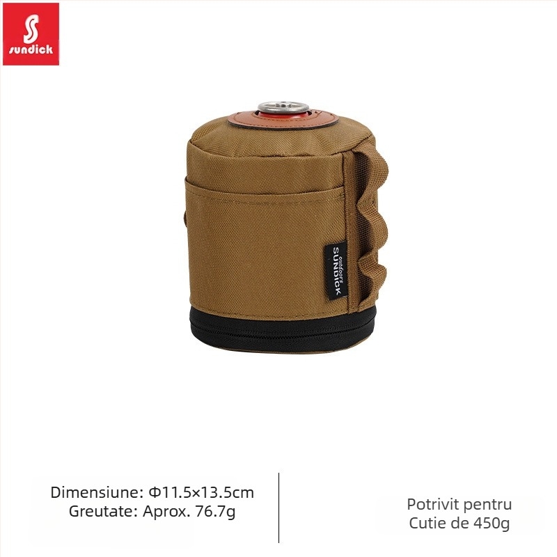 Capac de rezervor de gaz 230, pentru camping în aer liber, pentru clienți montani, capac de protecție, capac izolator, capac anti-cădere, picnic, geantă de depozitare pentru rezervor de gaz 450, pentru gaz lung