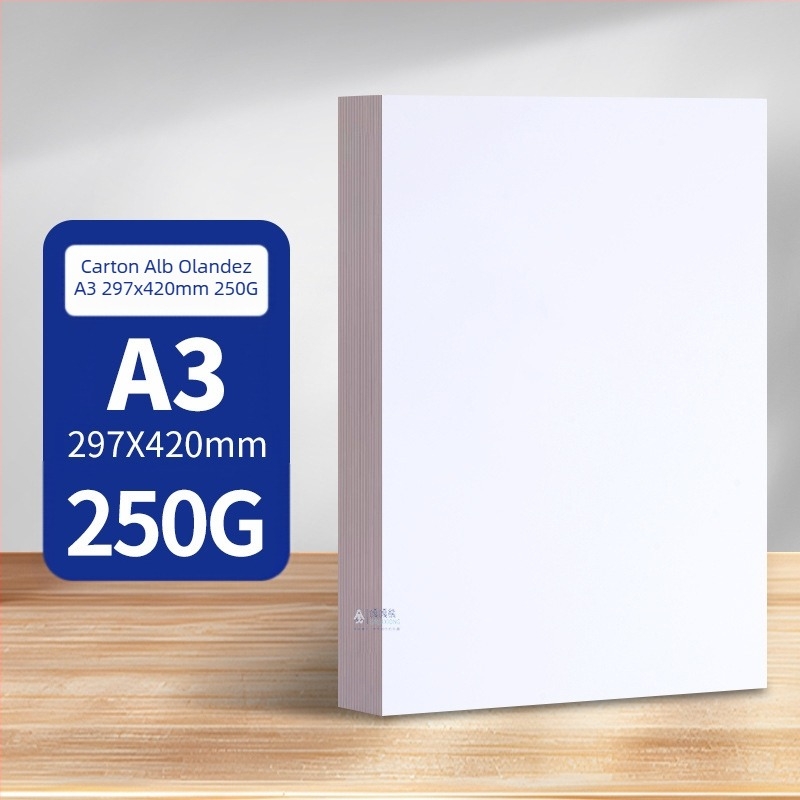 Carton alb olandez 8K4K, carton alb A3, pictură artistică, 300g, marker dur A4, îngroșat, carte de desen, en-gros