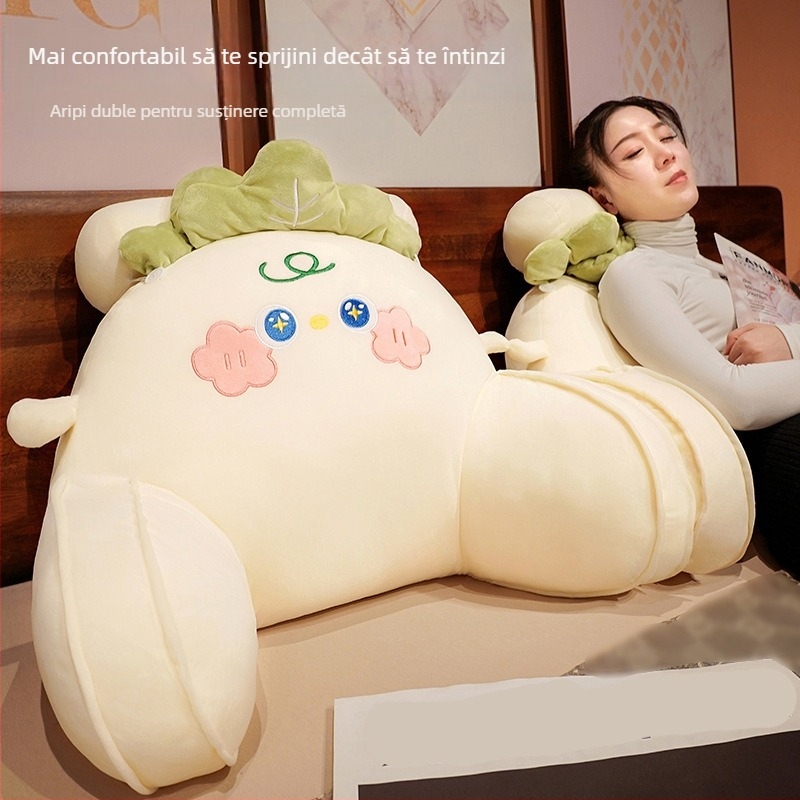 Pernă moale pentru dormitor, spătar mare, pernă de pat, suport pentru talie, pernă de spate pentru birou, pernă de noptieră cu desene animate