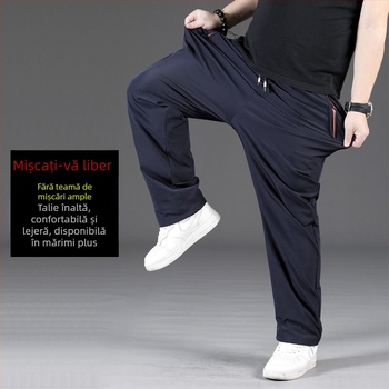 Pantaloni sport bărbați, pantaloni de vară cu uscare rapidă, stil Plus Size, pantaloni sport, stil casual, stil Plus Size