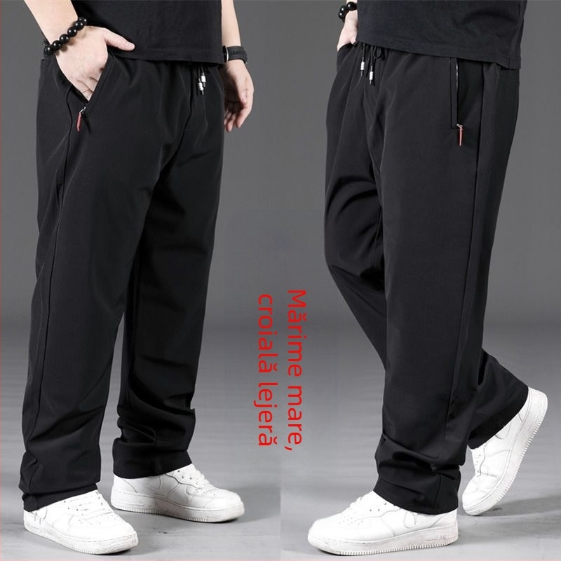 Pantaloni sport bărbați, pantaloni de vară cu uscare rapidă, stil Plus Size, pantaloni sport, stil casual, stil Plus Size