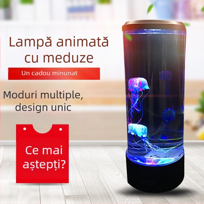 Lampă de noapte LED pentru acvariu, model mare, populară pe Amazon, simulare de comerț exterior, colorată, care își schimbă culoarea, decorați pentru casă