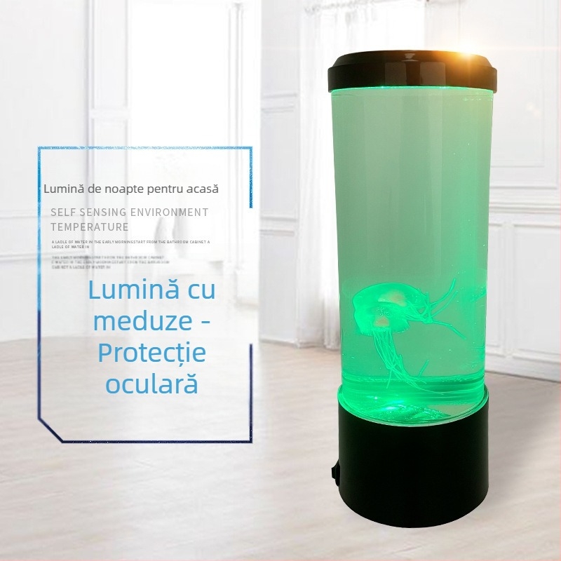 Lampă de noapte LED pentru acvariu, model mare, populară pe Amazon, simulare de comerț exterior, colorată, care își schimbă culoarea, decorați pentru casă