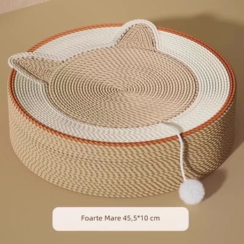 Placă integrată de zgâriat pentru pisici din sisal, rezistentă la uzură, anti-ciobire, rezistentă la zgârieturi, gheara pentru pisici, placă pentru bazin, zgâriată pentru pisici, gheara ovală de măcinat pisici