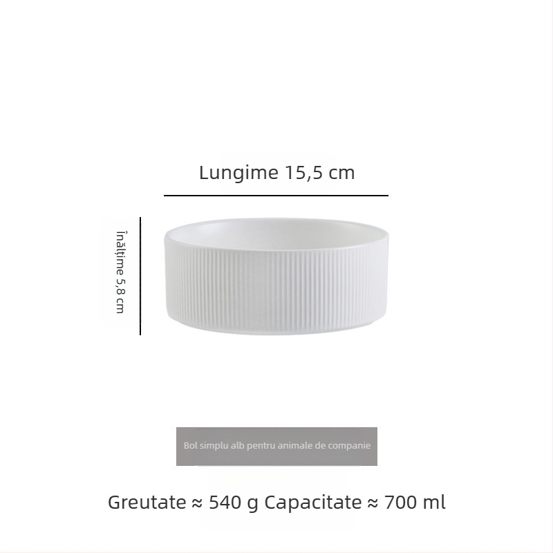 Bol ceramic transfrontalier pentru animale de companie, bol negru pentru pisici, bol cu apă pentru câini, diametru mare, anti-bărbie neagră, bol pentru hrană pentru pisici, bol cu apă anti-șuntare