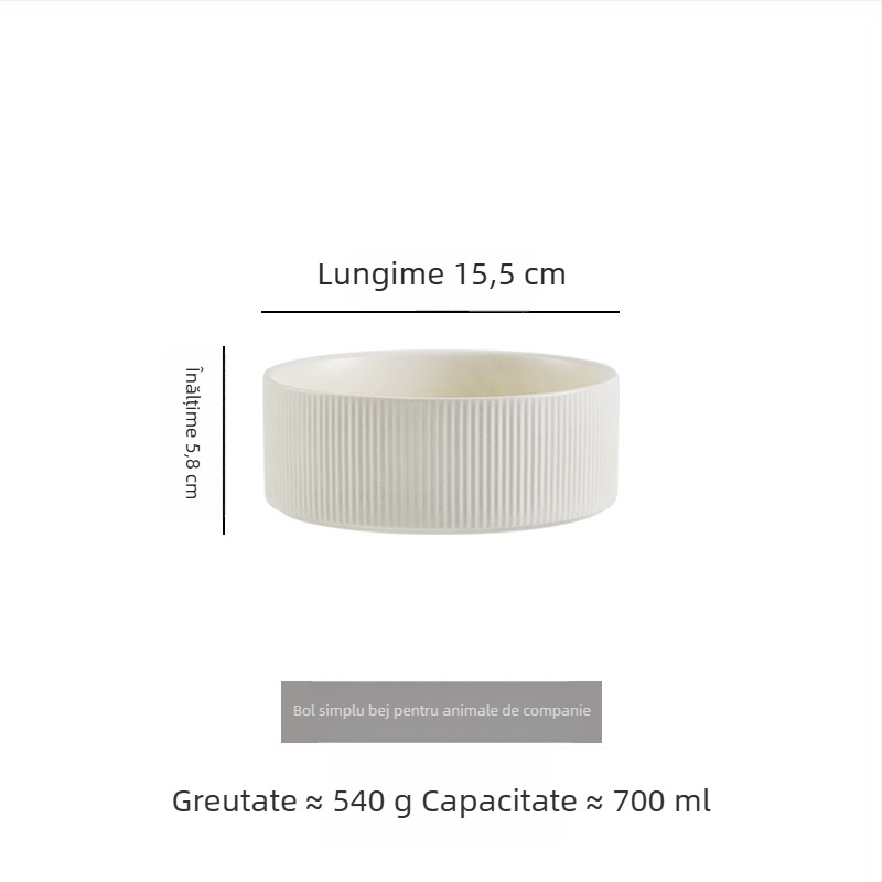 Bol ceramic transfrontalier pentru animale de companie, bol negru pentru pisici, bol cu apă pentru câini, diametru mare, anti-bărbie neagră, bol pentru hrană pentru pisici, bol cu apă anti-șuntare