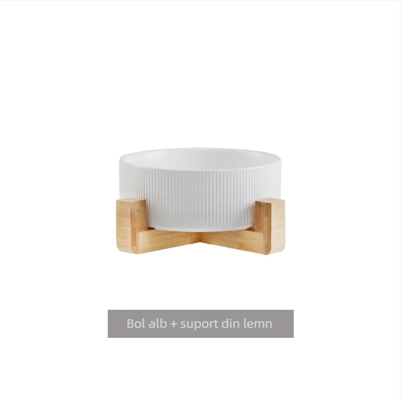 Bol ceramic transfrontalier pentru animale de companie, bol negru pentru pisici, bol cu apă pentru câini, diametru mare, anti-bărbie neagră, bol pentru hrană pentru pisici, bol cu apă anti-șuntare