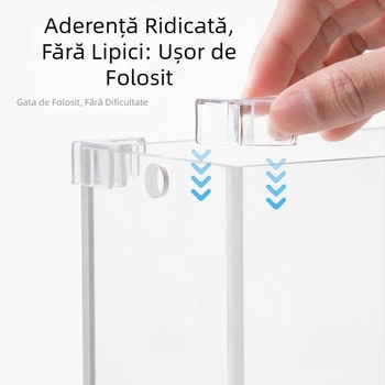 Capac protector transparent cu apărători de colț, acvariu din sticlă elastică anticoliziune, unghi drept, triunghi acrilic moale, pentru copii