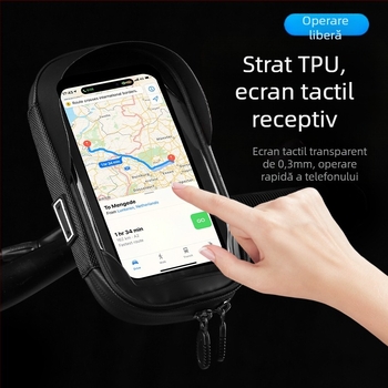 Geantă multifuncțională transfrontalieră pentru telefon mobil, geantă cu ecran tactil pentru transportul pe bicicletă, suport de navigație pentru motociclete, impermeabilă