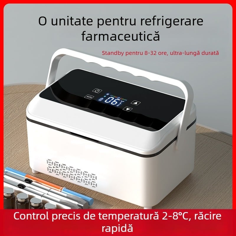 Kubao frigider portabil pentru insulină mini mașină acasă cu dublă utilizare, refrigerare 0-8 grade US8, frigider mic reîncărcabil
