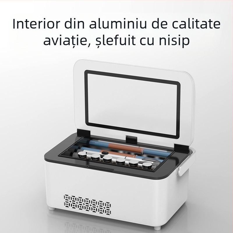 Kubao frigider portabil pentru insulină mini mașină acasă cu dublă utilizare, refrigerare 0-8 grade US8, frigider mic reîncărcabil