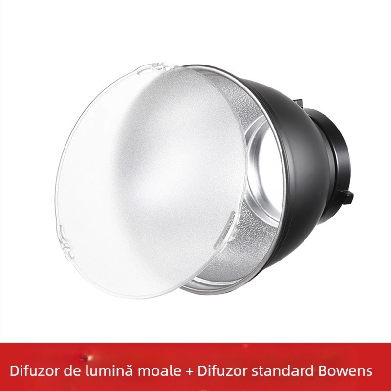 Filtru de culoare DB04 cu ramă cu patru foi, lumină de contur, capac standard tip fagure, lampă bliț mare tip fagure, mereu pornită, păr ancoră, lumină