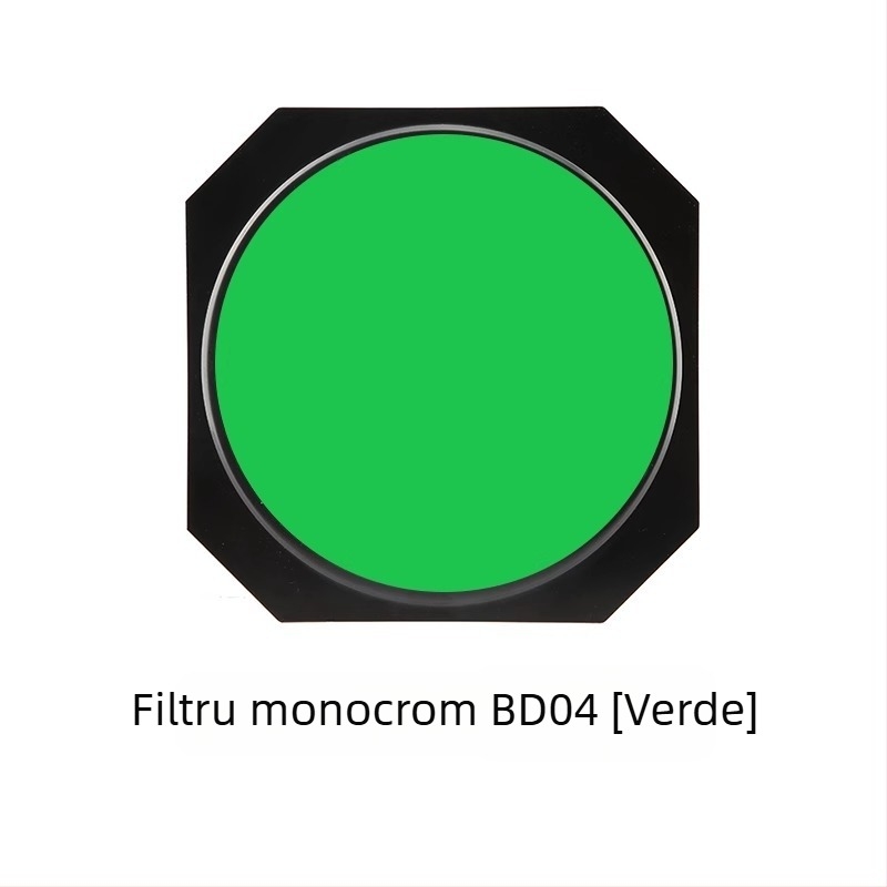 Filtru de culoare DB04 cu ramă cu patru foi, lumină de contur, capac standard tip fagure, lampă bliț mare tip fagure, mereu pornită, păr ancoră, lumină
