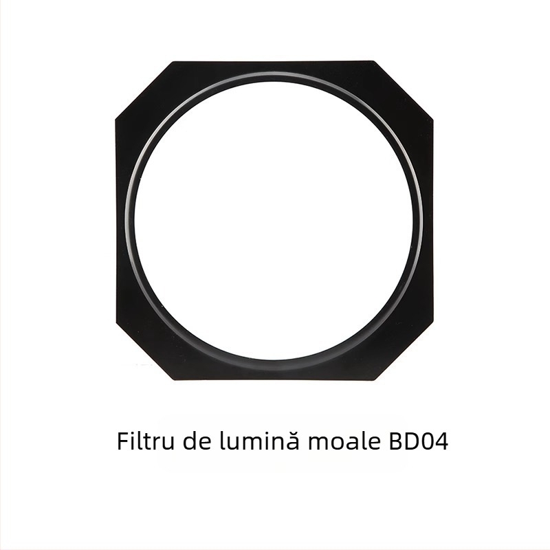 Filtru de culoare DB04 cu ramă cu patru foi, lumină de contur, capac standard tip fagure, lampă bliț mare tip fagure, mereu pornită, păr ancoră, lumină